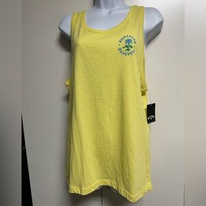 Billabong Yellow Lime Machine Tank Top NWT